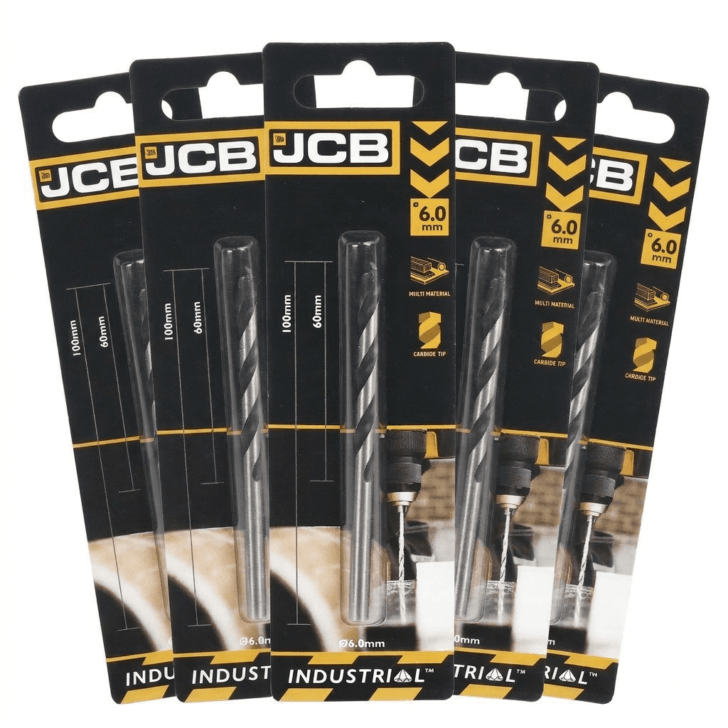JCB 6 x 100mm Multi Purpose Drill (5 Pack) | 5055803310554-X5