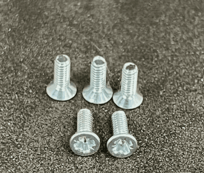 M10 Pozi Countersunk Machine Screw Zinc Trivalent DIN965Z