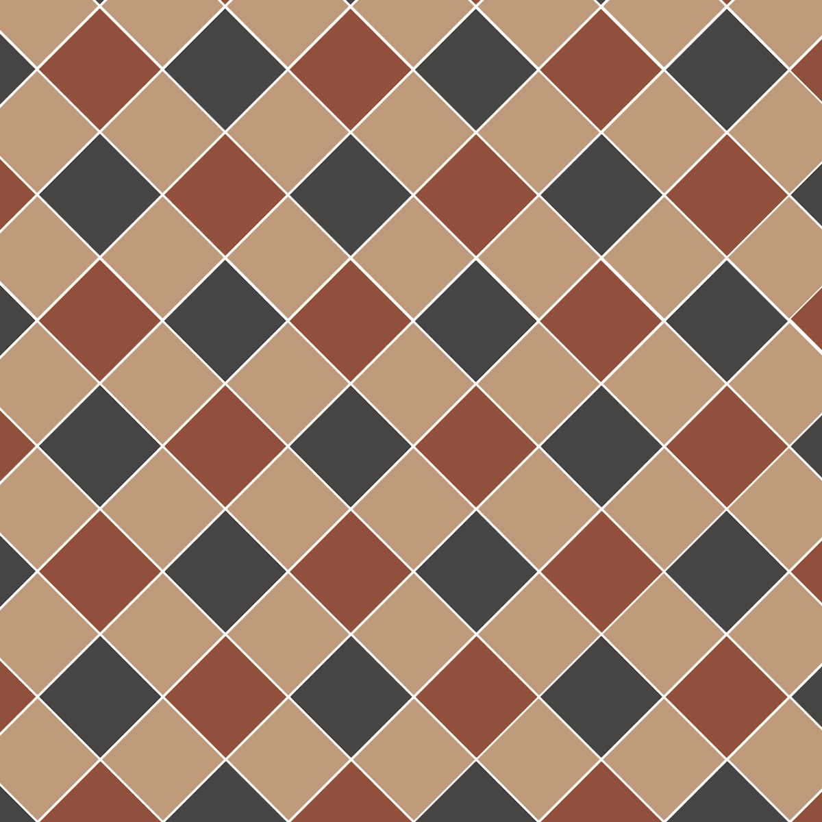 Original Style Victorian Dorchester Black, Red and Old London Pattern