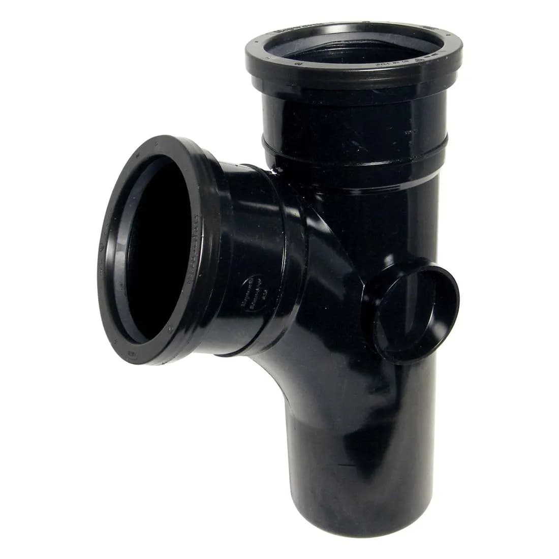 Double Socket 112.5 Deg Branch 110Mm Black Soil Sp200B