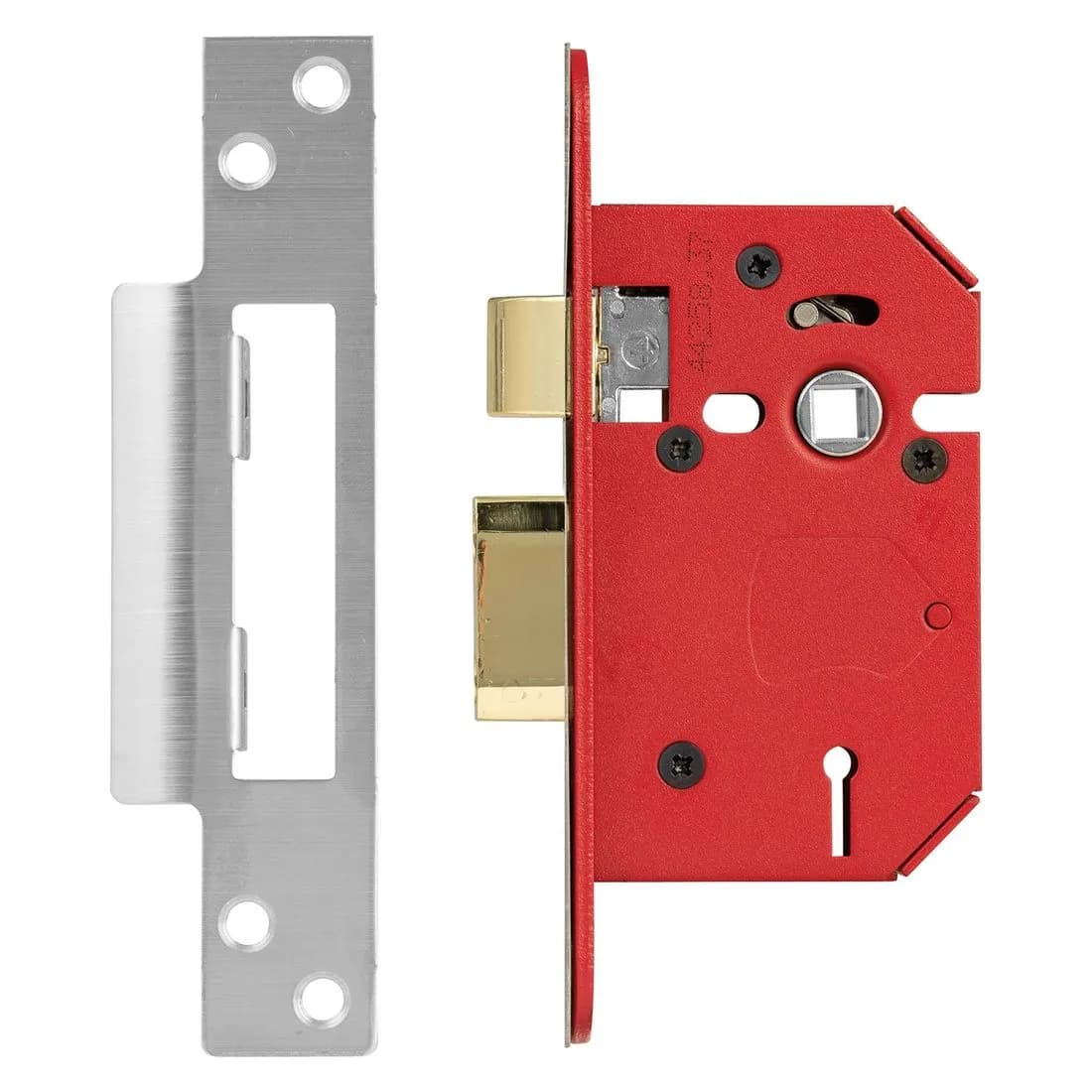 S.Bolt B.Room Lock Ss Case Visi 3 Inch