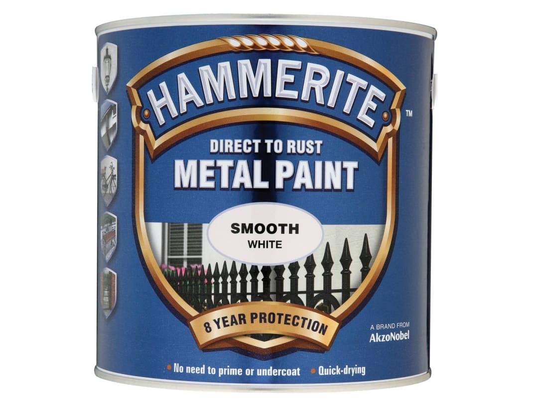 Hammerite Direct To Metal Smooth White 2.5L 5084860