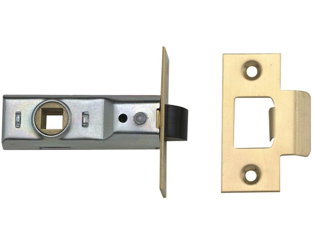 Yale Locks M888 Tubular Mortice Latch 64mm 2.5in Polished Brass Visi Pack of 1 2.50888E+11