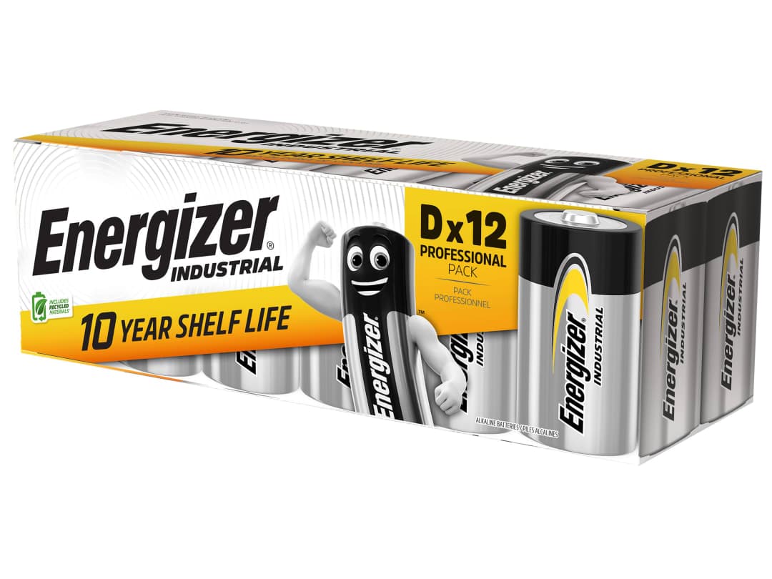 Energizer® D Cell Industrial Batteries (Pack 12) S661