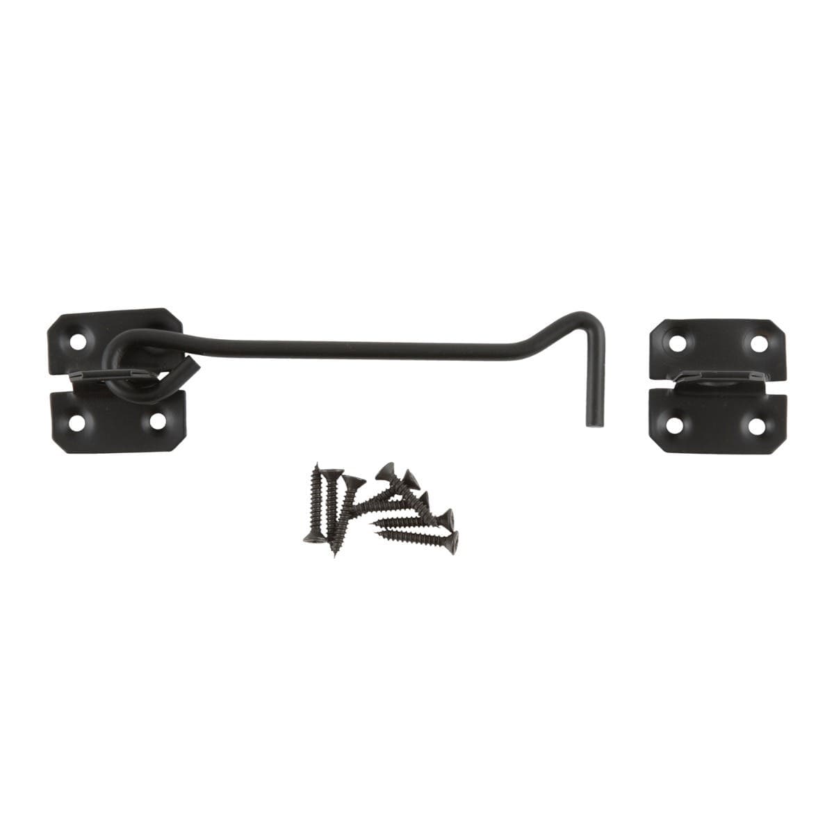 Wire Steel Cabin Hook - 100mm - Black Epoxy Covering - Hardware Solutions