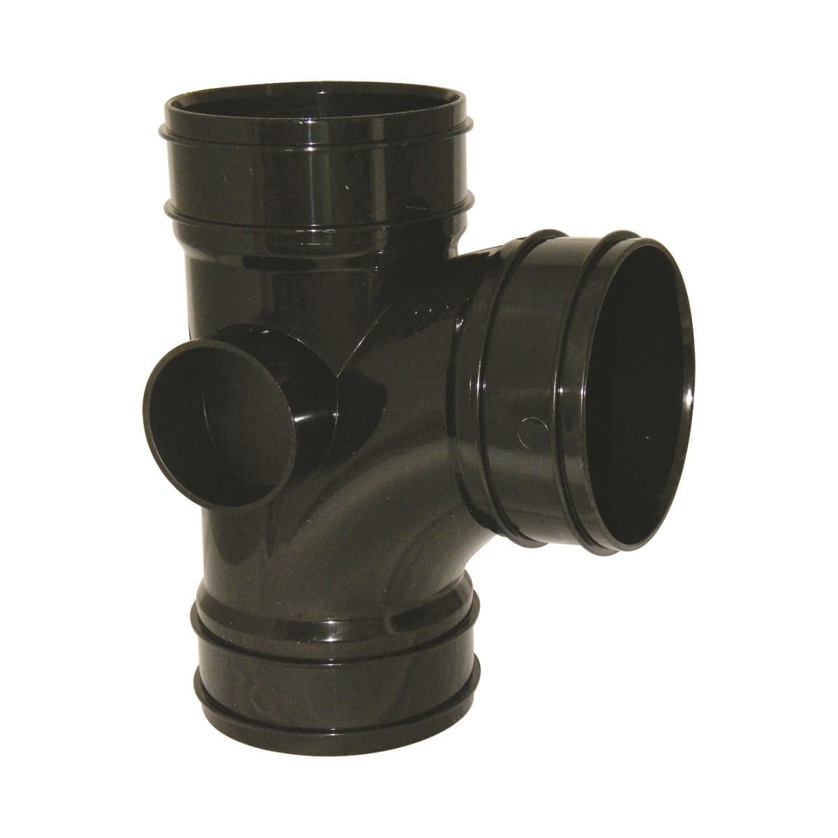 Floplast 110Mm Black 92.5* Branch-Ts SS191B