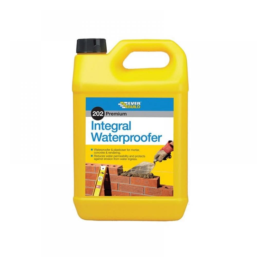 Everbuild Sika 488850 202 Integral Liquid Waterproofer 5 Litre