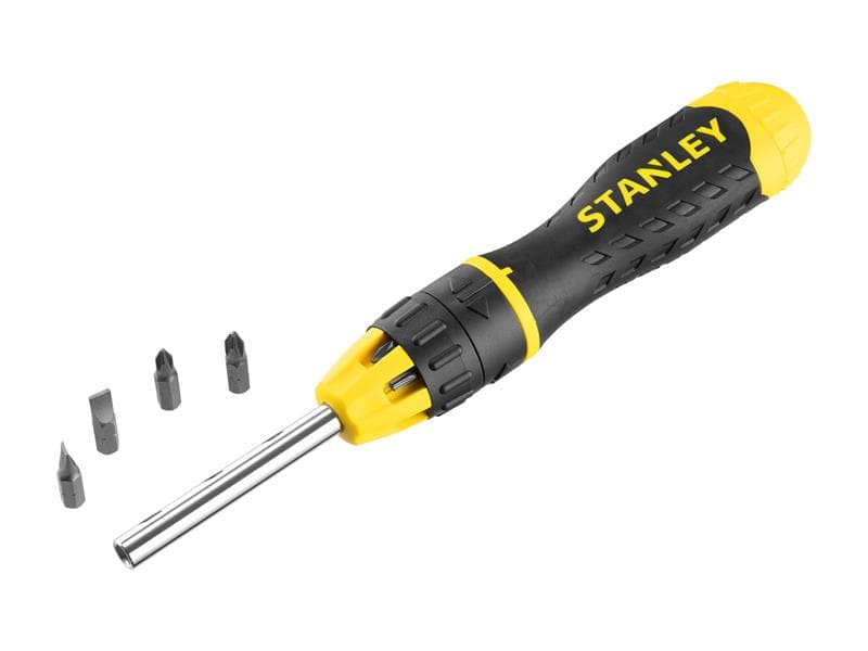 Stanley® 0-68-010 Multibit Ratchet Screwdriver &10 Bits