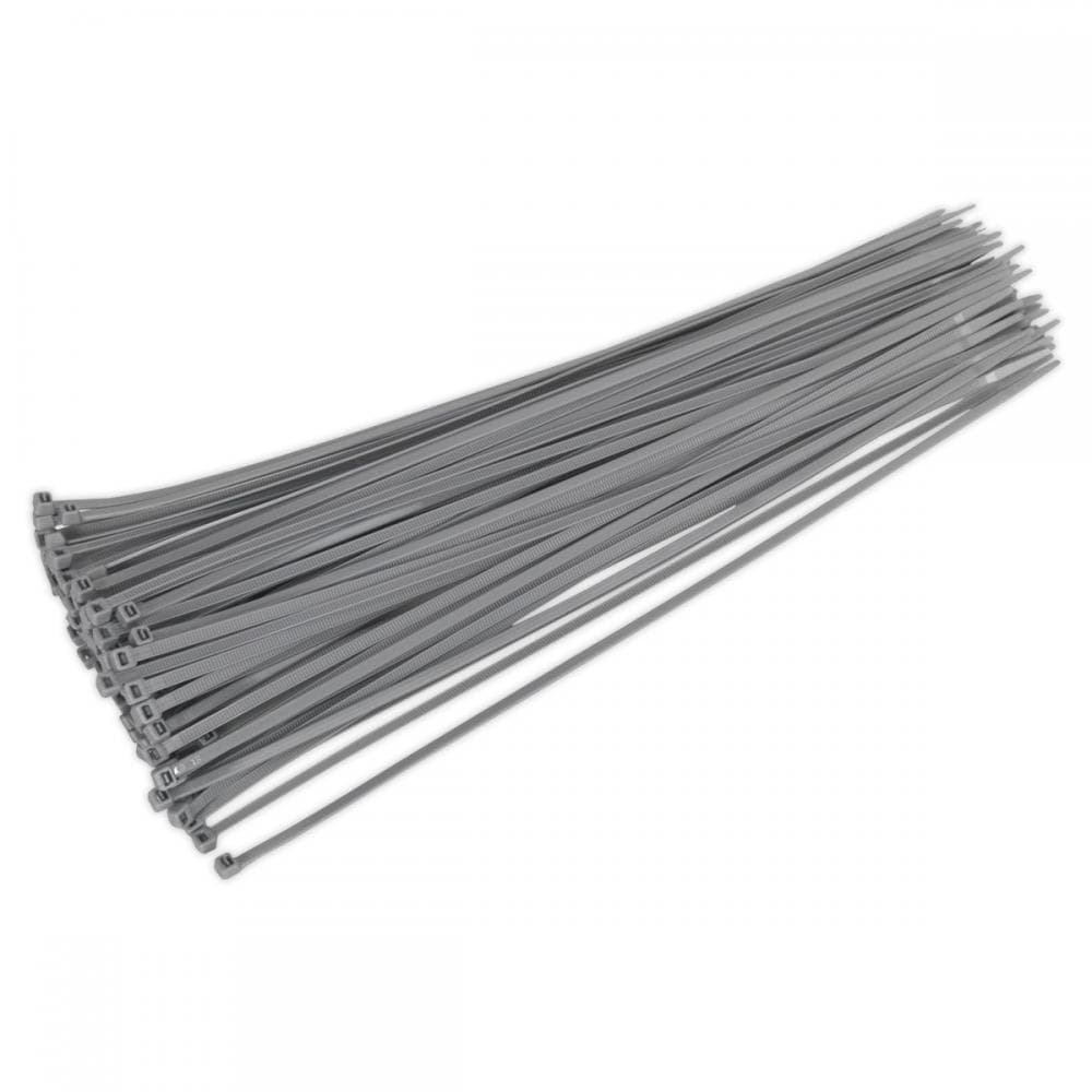 Sealey CT38048P100S Cable Tie 380 X 4.4Mm Silver Pack Of 100