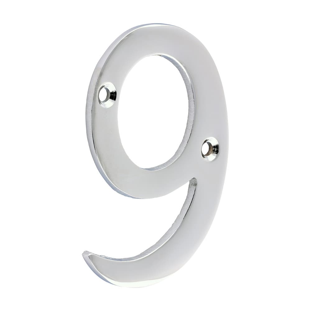 Timco Door Numeral 9 - Polished Chrome TIMpac 1 200811P