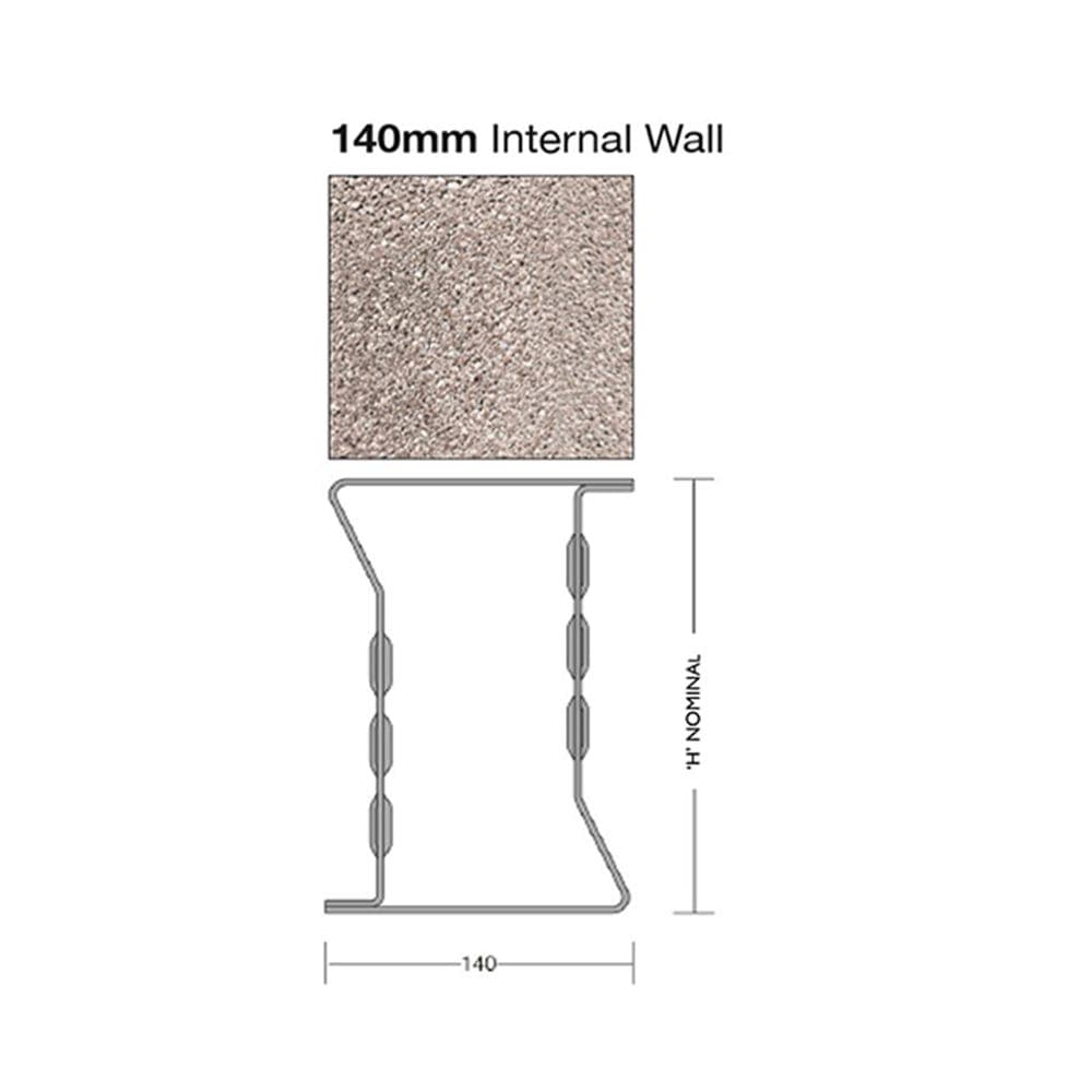 Birtley Extra Heavy Duty Steel Single Leaf Internal Wall Lintel 1800mm x 215mm - SB140HDX