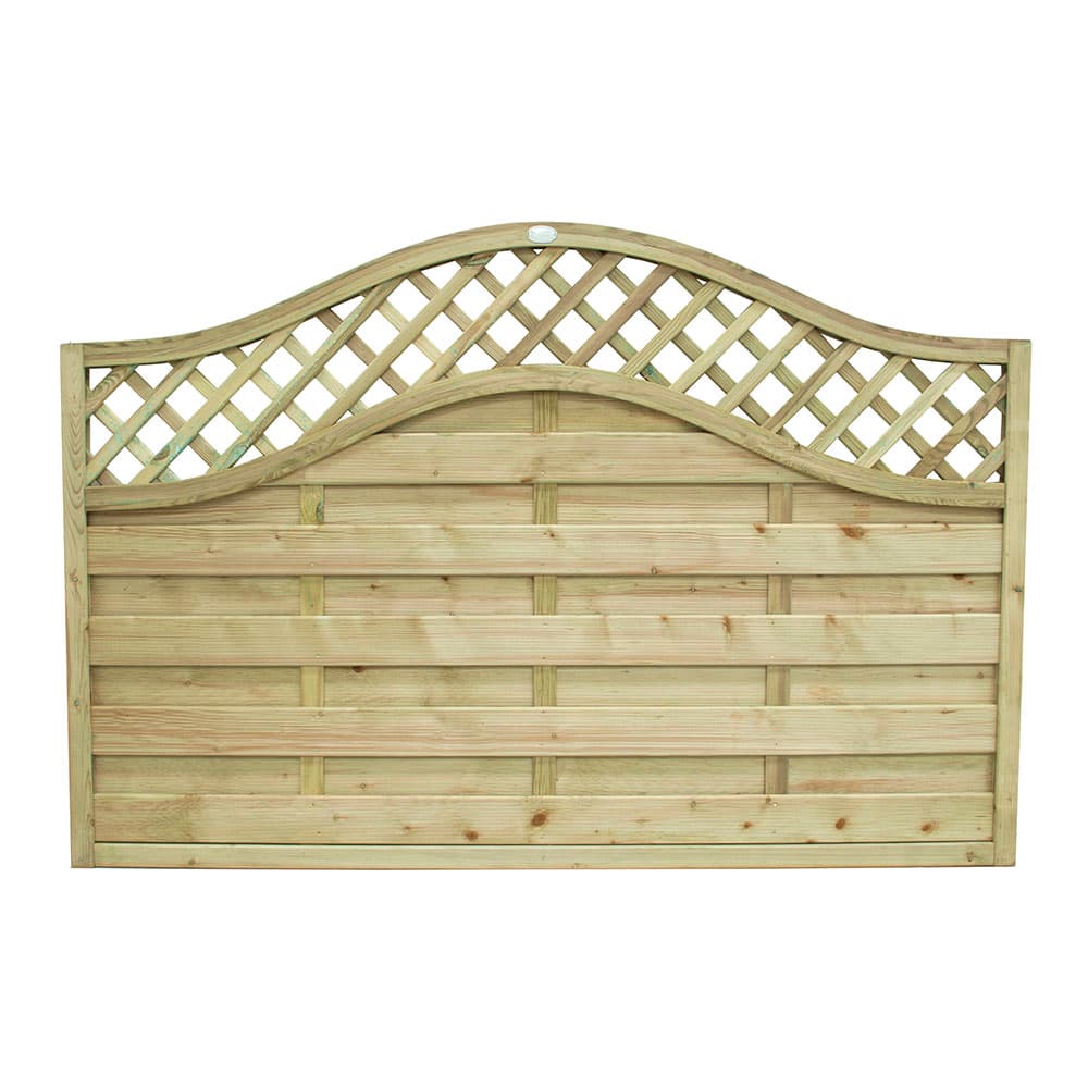 Pressure Treated Decorative Europa Prague Fence Panel 6ft x 4ft Pack of 5