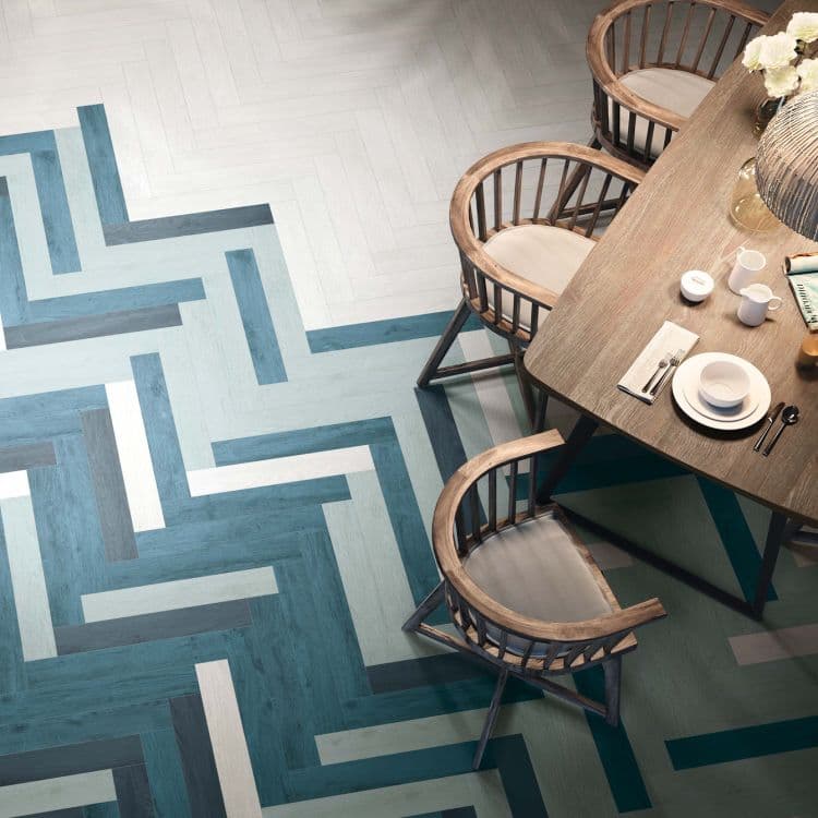 Original Style Tileworks Nebraska Aqua Matt Wood Effect Tile 10x60cm