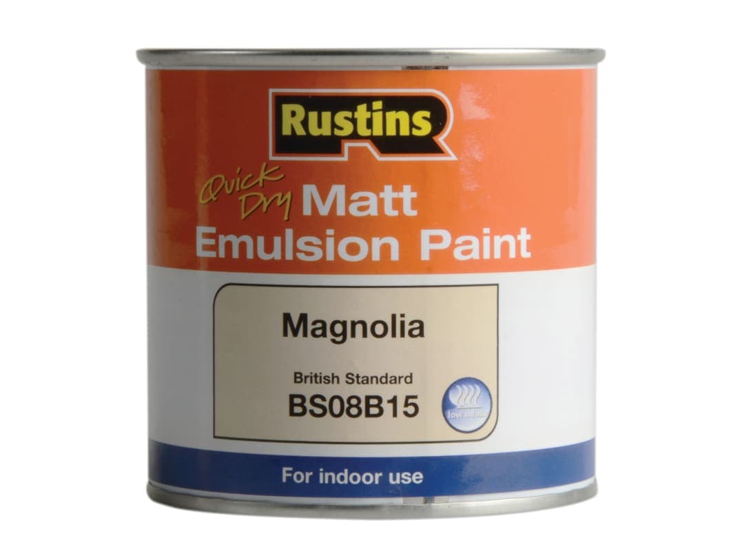 Rustins Quick Dry Matt Emulsion Paint Magnolia 250ml MEMLM250