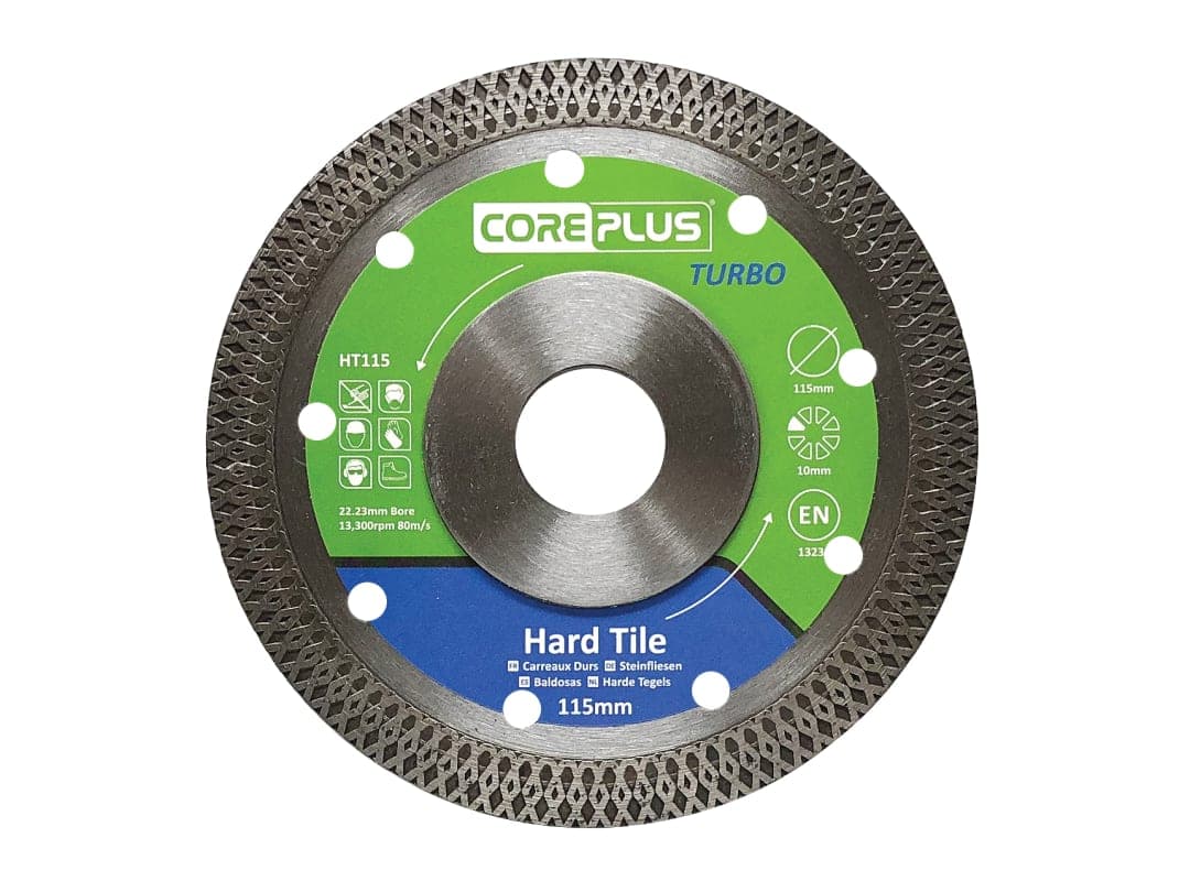 CorePlus HT115 Hard Tile Turbo Diamond Blade 115mm CORDBHT115