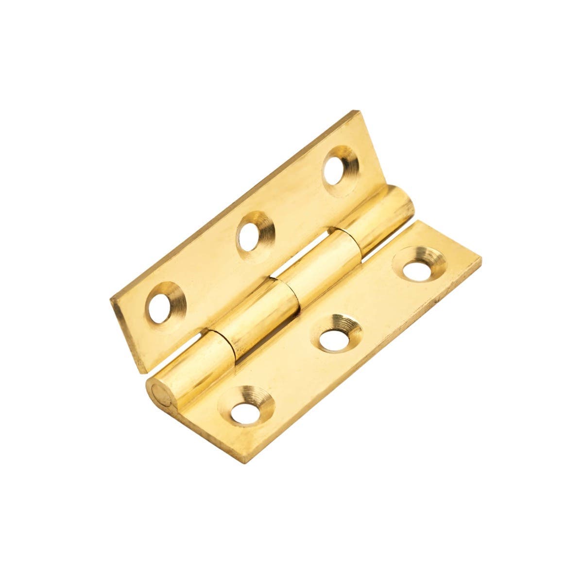 Solid Drawn Butt Hinge - 51x29mm - Polished Brass - Pair - Hardware Solutions