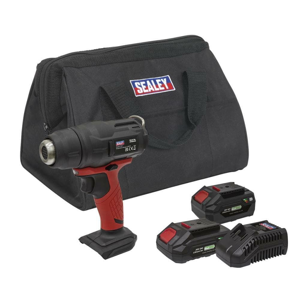 Sealey CP20VHGKIT2 Cordless Hot Air Gun Kit 20V Sv20 Series - 2 Batteries