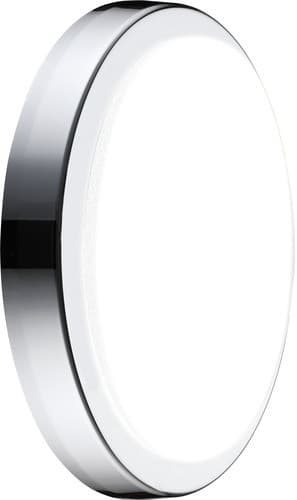 Decorative Indoor Bulkhead 220Mm 1300Lm 14W 4000K White & Chrome Bezel EBH22S40-02
