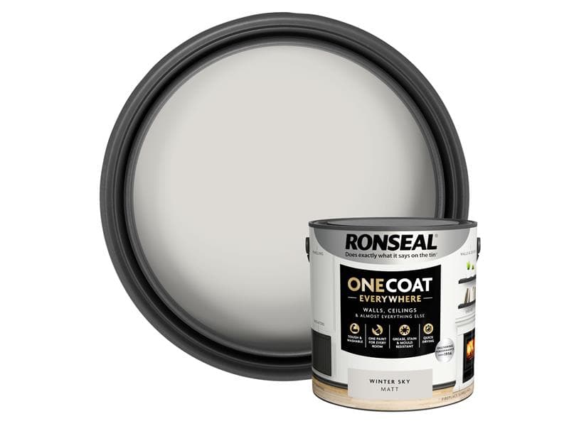 Ronseal One Coat Everywhere Interior Winter Sky Matt 2.5 Litre KCB.7015103.12604.76