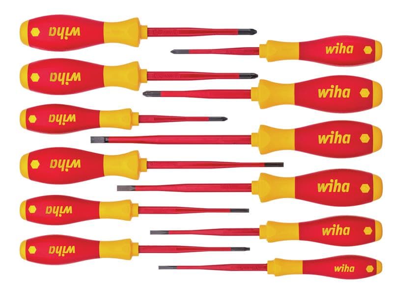 Wiha 41003 Softfinish® Electric Slimfix Screwdriver Set 12 Piece