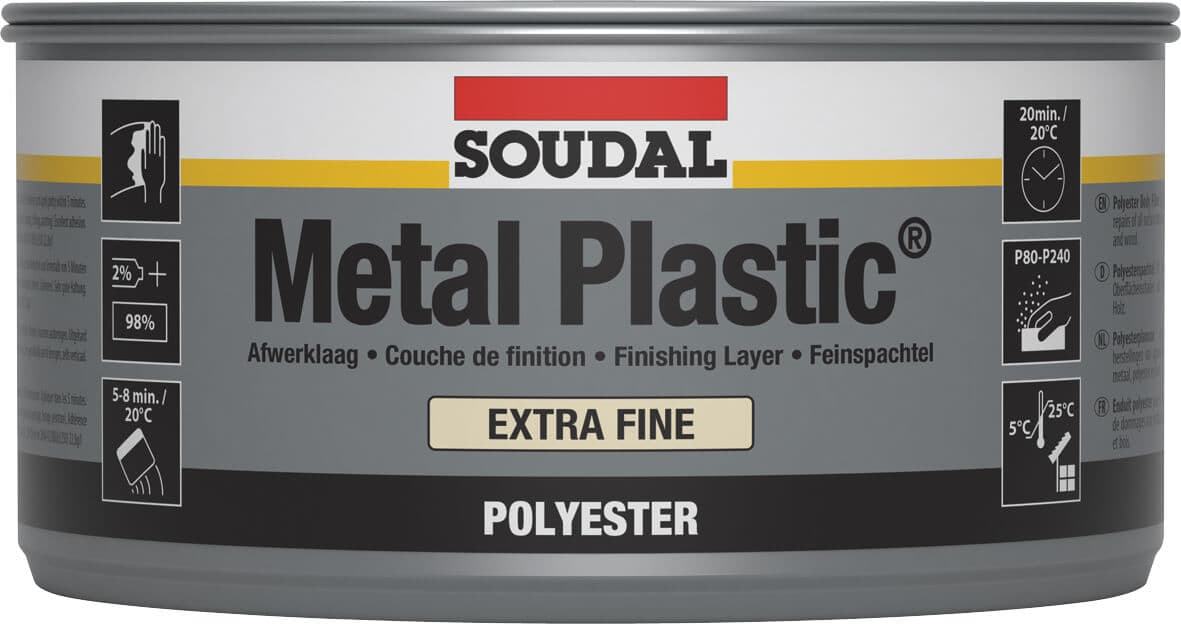 Soudal Metal Plastic Extra Fine White 1Kg 103424