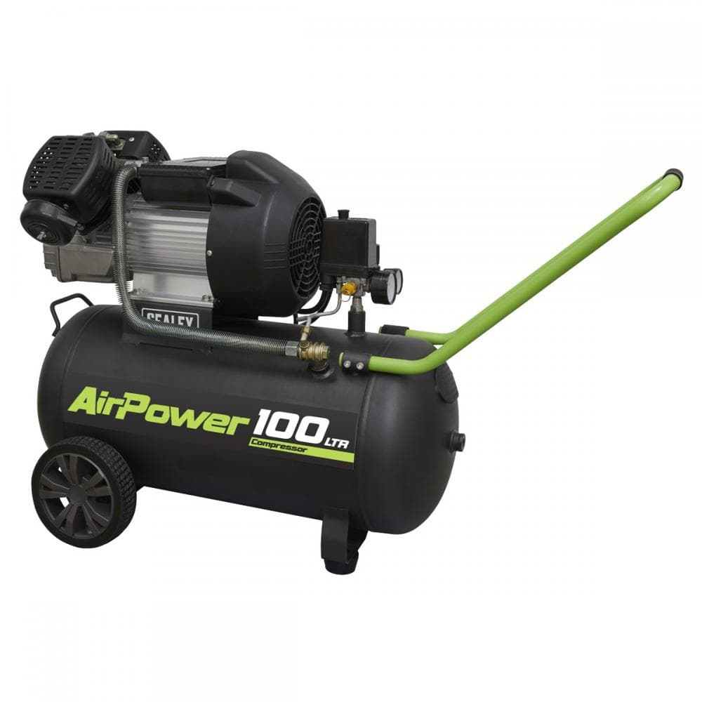 Sealey SAC10030VE Air Compressor 100L V-Twin Direct Drive 3Hp