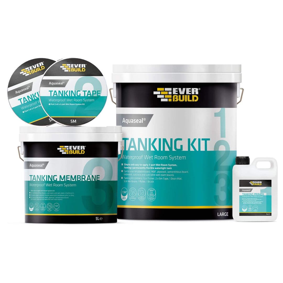 Everbuild Aquaseal Wet Room System Large Kit Large