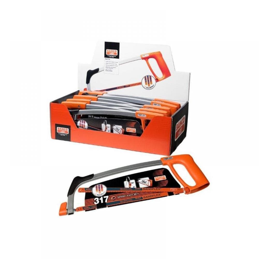 Bahco 317-10P-DISP-PROM 317-10P-Disp-Prom Hacksaw Frame & Blade Display Of 10