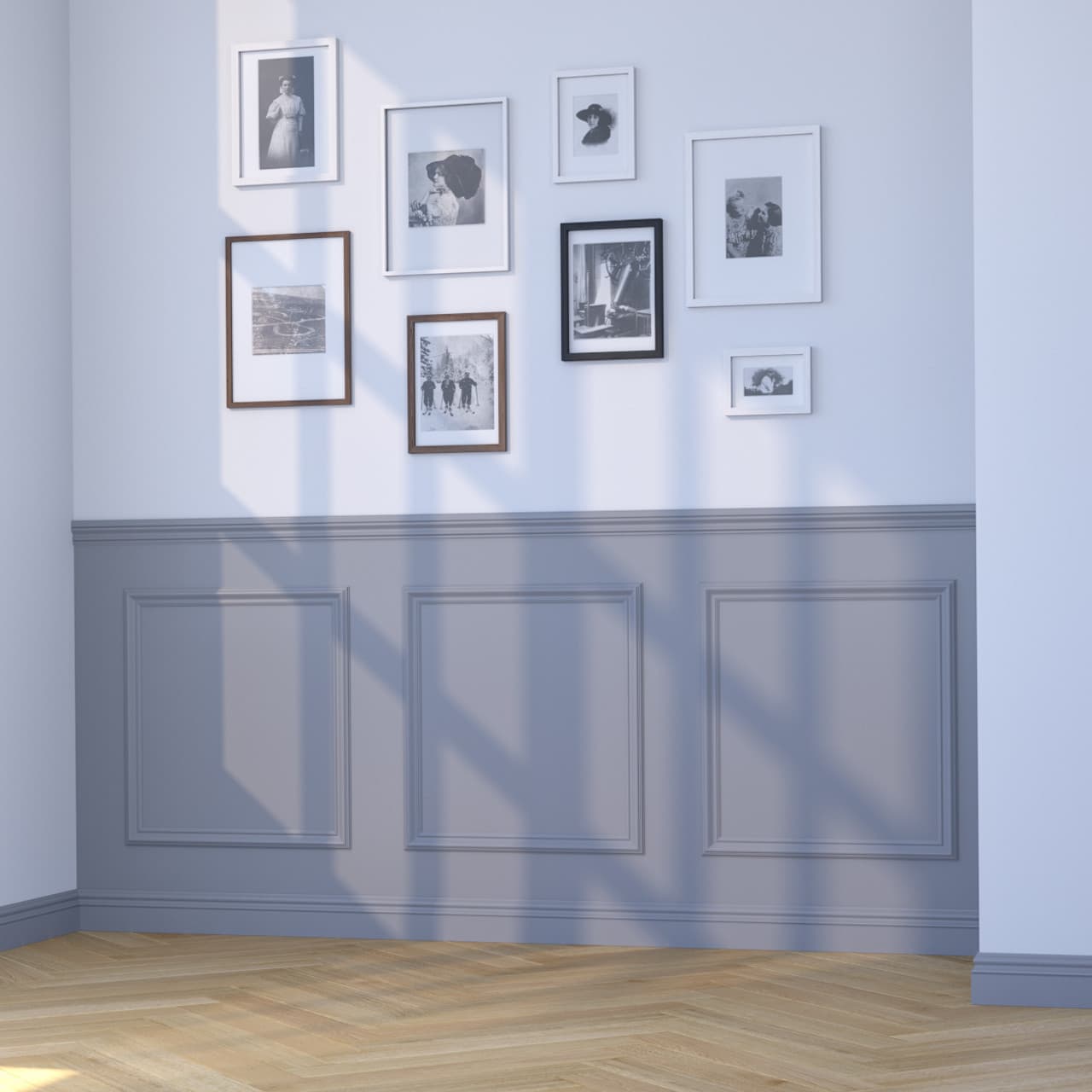 Florence Classic MDF Half Wall Panelling Kit