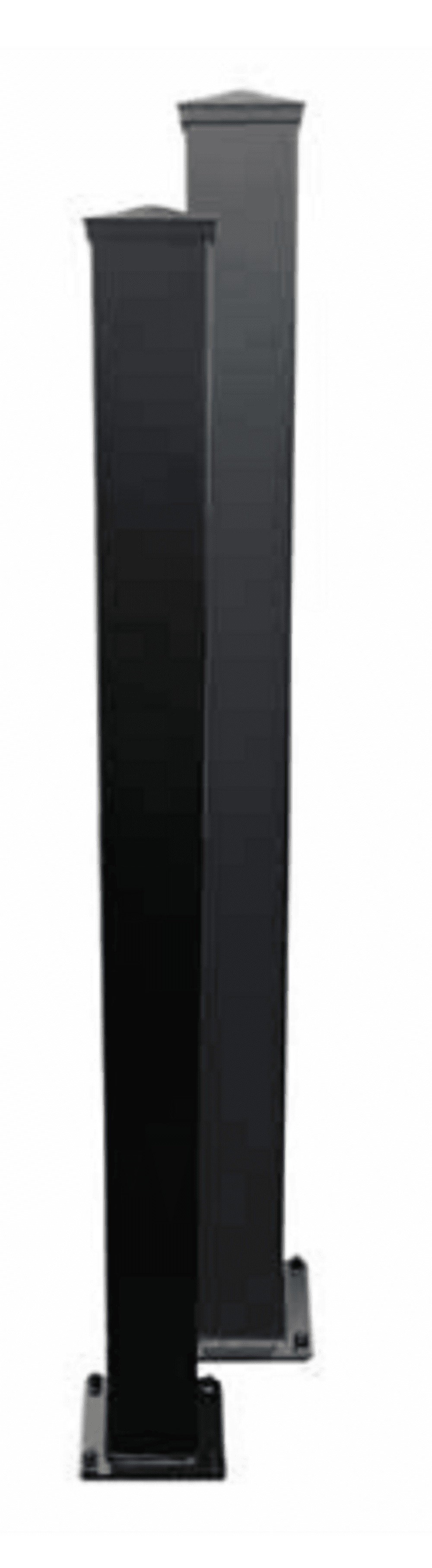 Readymade Gates RMGP17 Aluminium Flanged Gate Post 100 x 100 x 3000mm - Grey