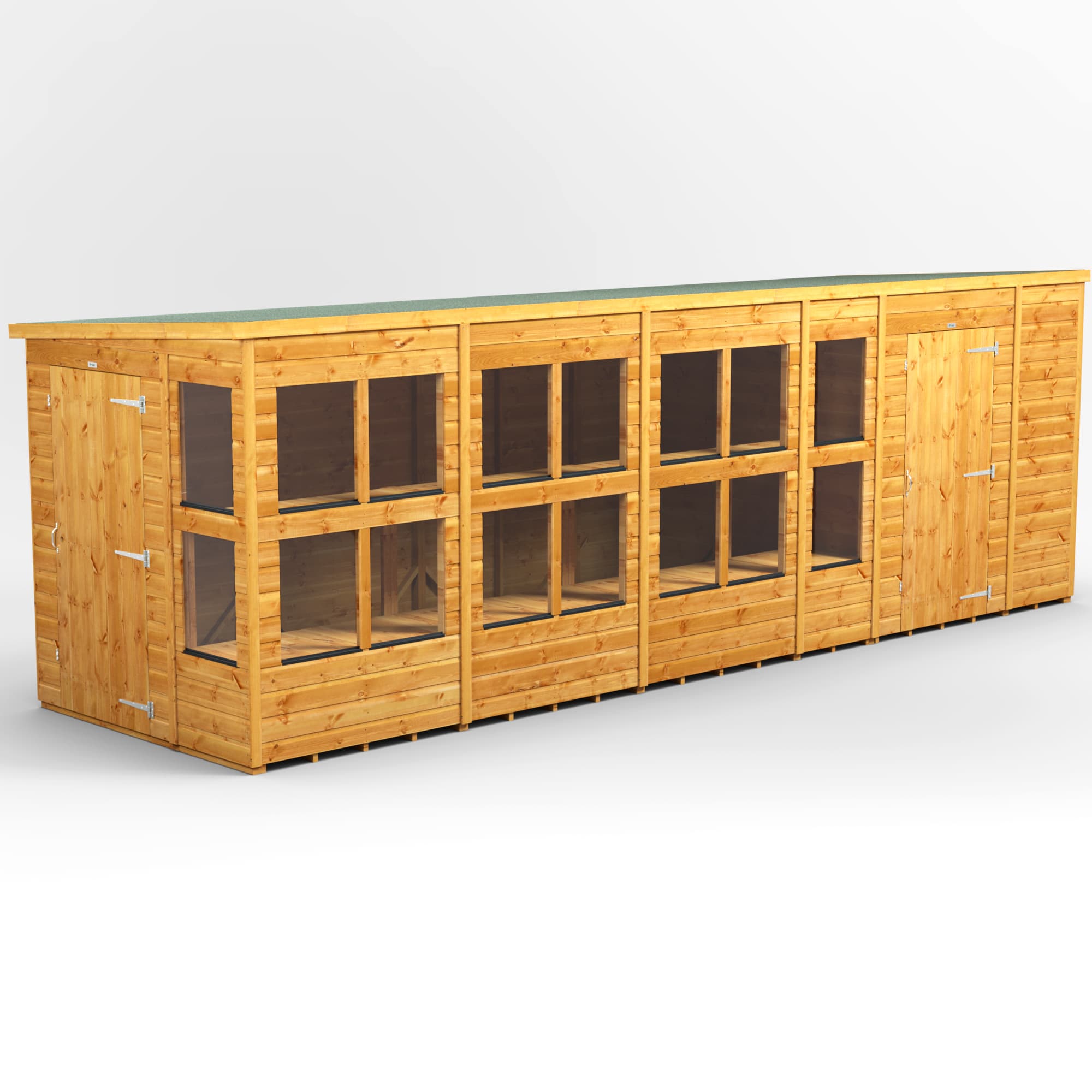 Powersheds 20 x 6 Power Pent Potting Shed With 6ft Side Store