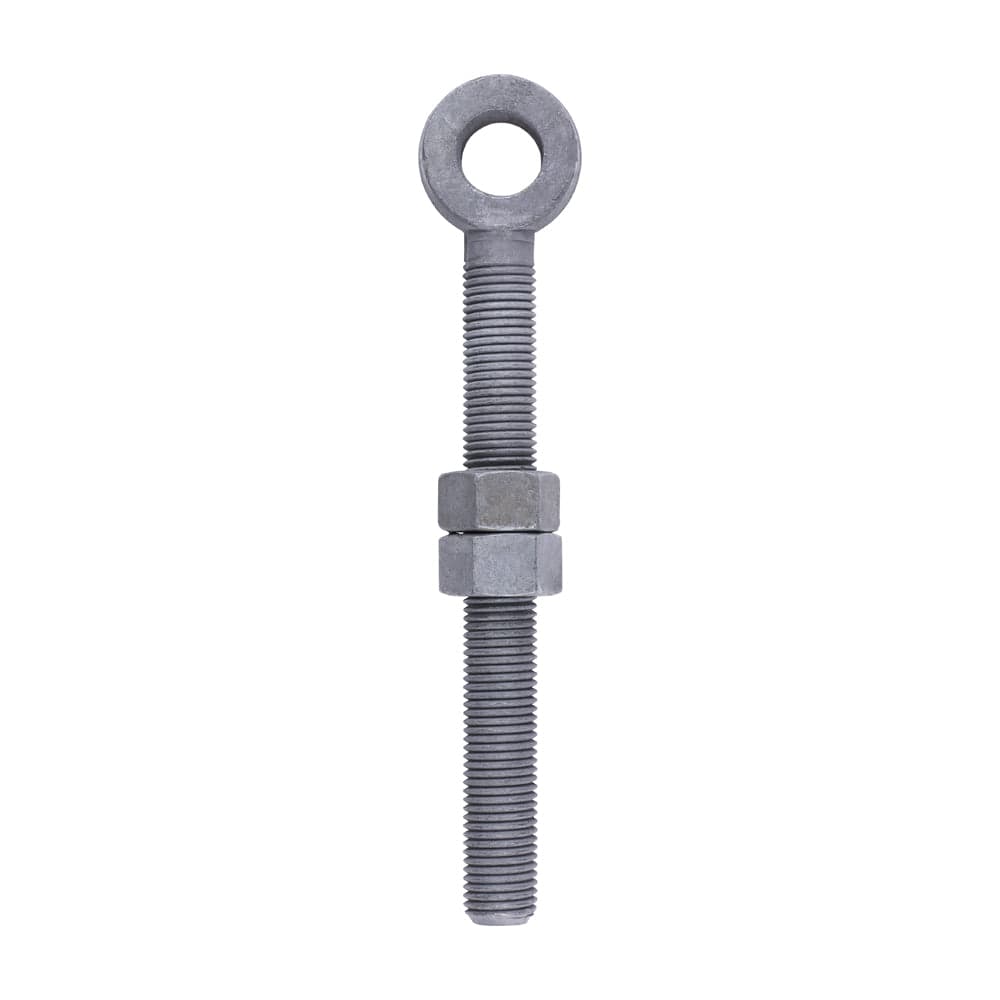 Adjustable Gate Eye with Nuts - Hot Dipped Galvanised