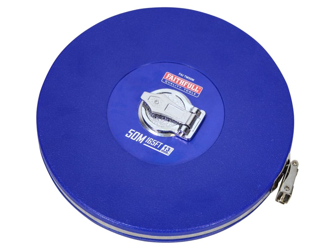Faithfull Rounded Long Tape 50m/165ft (Width 13mm) FAITM50M