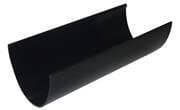 FloPlast Deepflow/ Hi-Cap Gutter - 115mm x 75mm x 3mtr Black