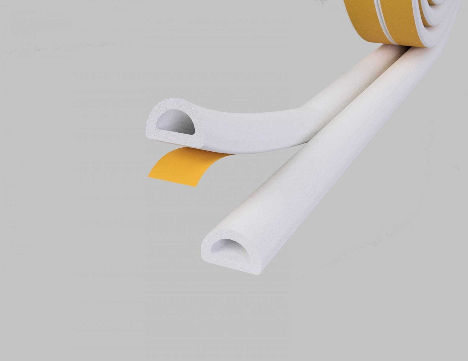 Stormguard EPDM 'D' Strip Window & Door Draught Seal - 5m - White
