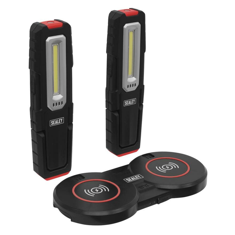 Sealey LEDWCBCOMBO5 Inspection Light 5W Cob & 1W Smd Led (X2) & Double Wireless Charging Base