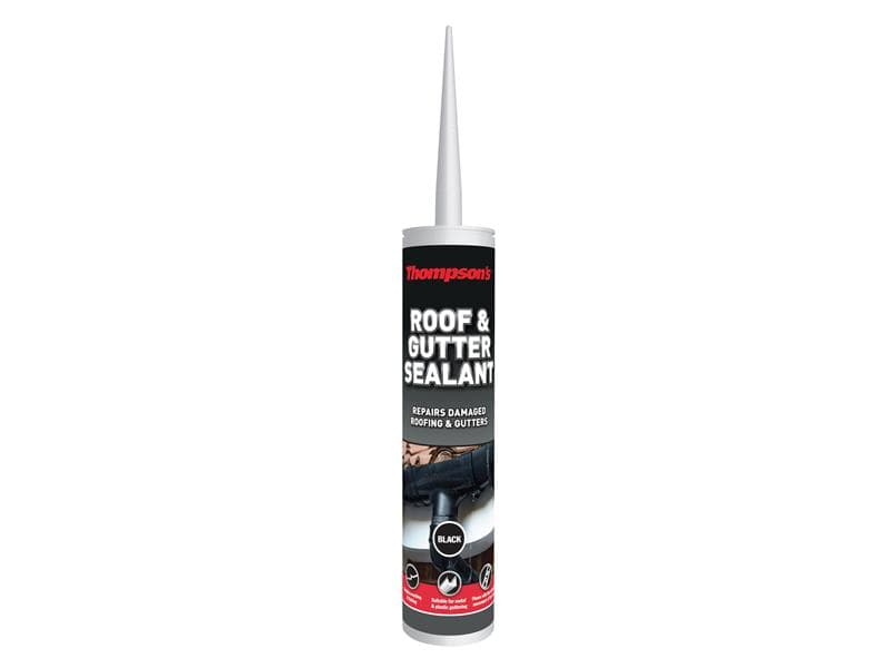 Ronseal 34030 Thompsonfts Roof & Gutter Sealant Black 310Ml