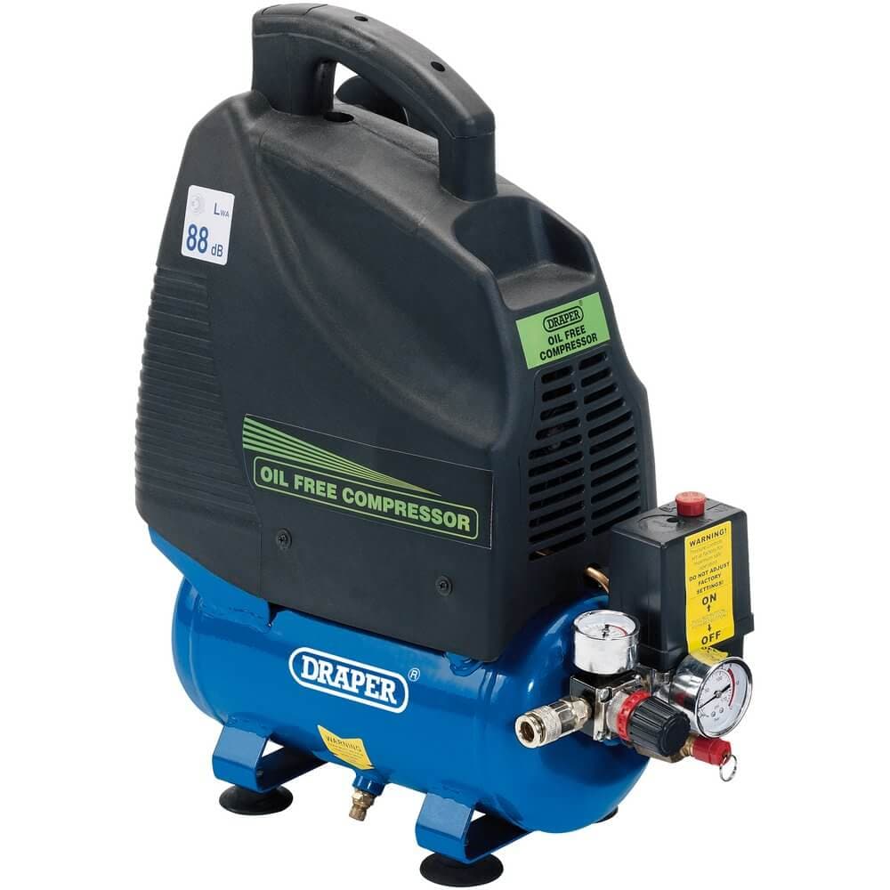 Draper 24974 Oil-Free Air Compressor 6L 1.1Kw each