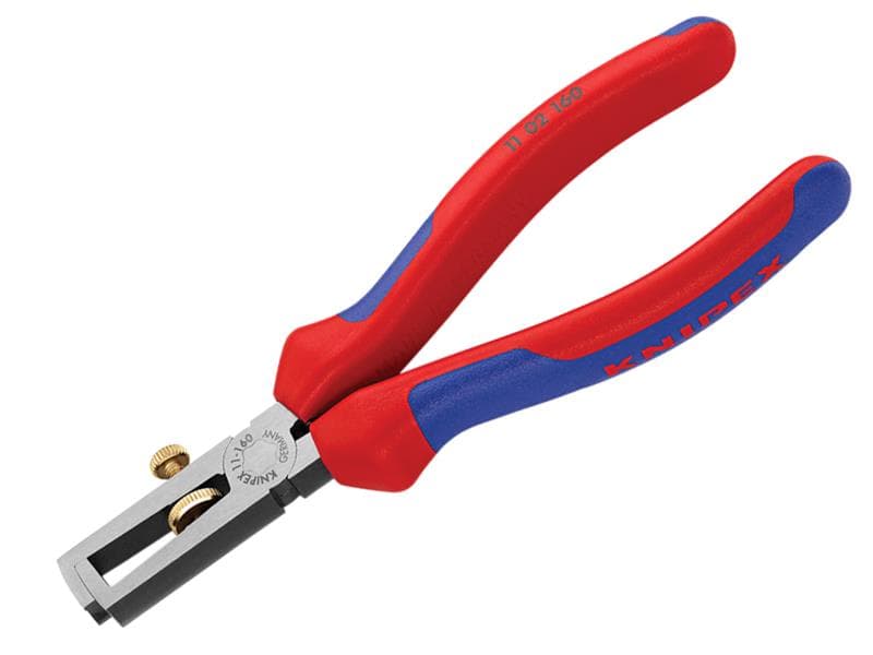 Knipex 11 02 160 SB End Wire Insulation Stripping Pliers Multi-Component Grip 160Mm