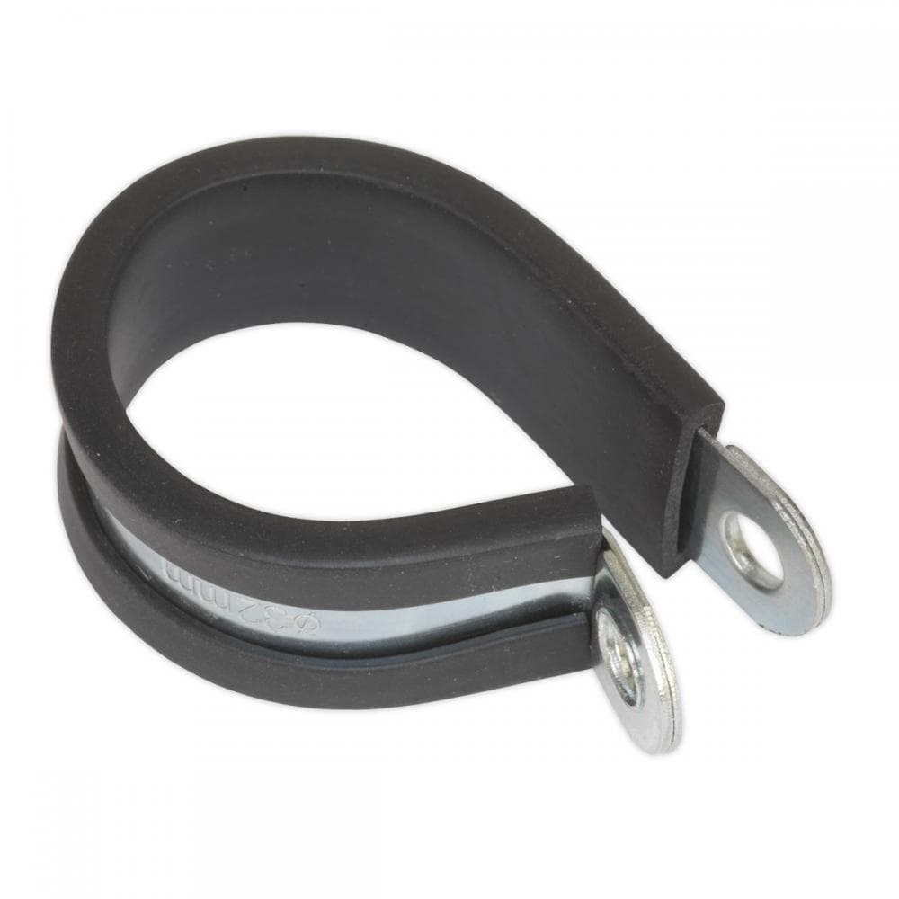 Sealey PCJ35 P-Clip Rubber Lined Ø35Mm Pack Of 25