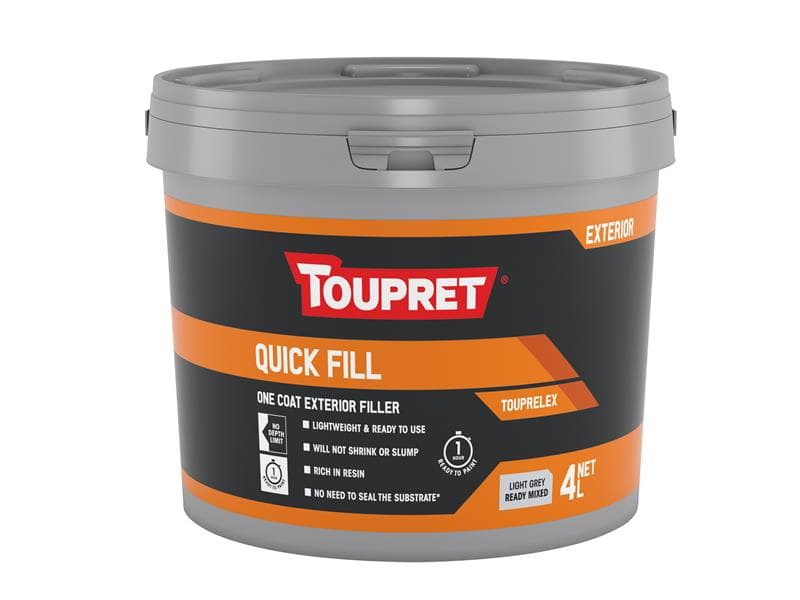 Toupret Quick Fill (Exterior) 4 Litre TTTLX04GB