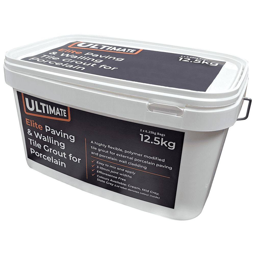 Global Stone Cream Ultimate Porcelain Grout, 12.5kg