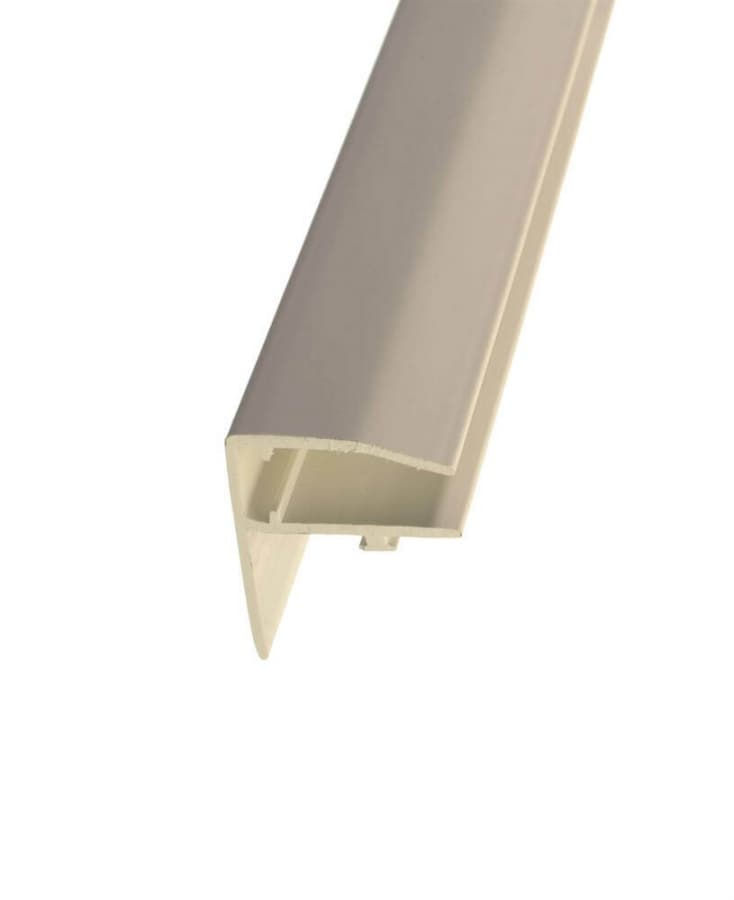PolyX PVC F Section Rafter Supported - 10mm x 3mtr White