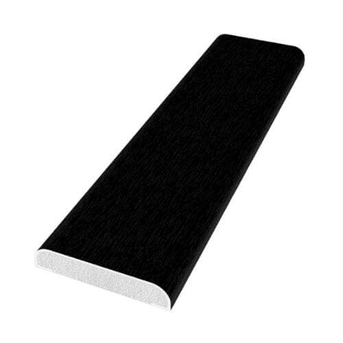 PVC D Section - 28mm x 5mtr Black Ash Woodgrain