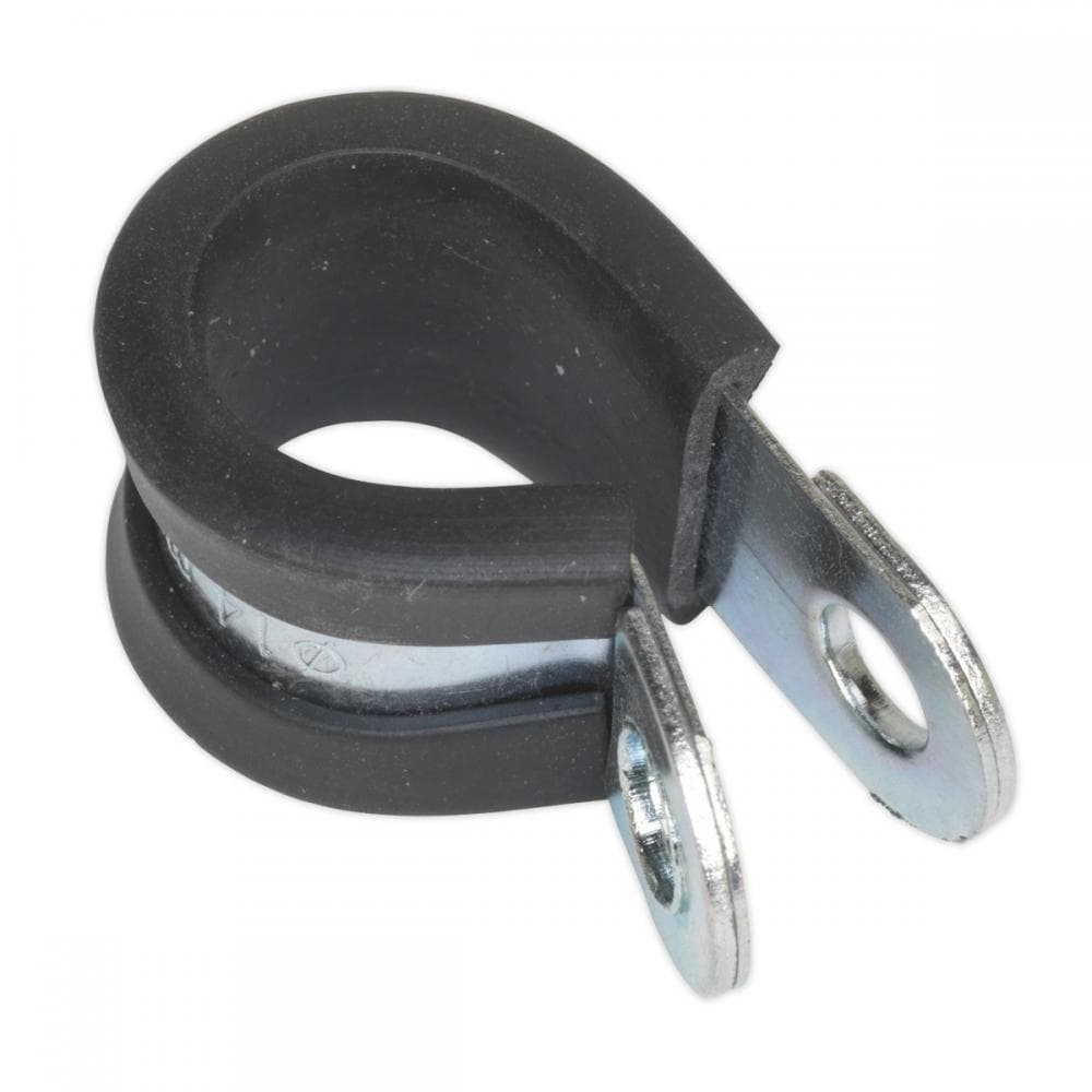 Sealey PCJ13 P-Clip Rubber Lined Ø12/13Mm Pack Of 25