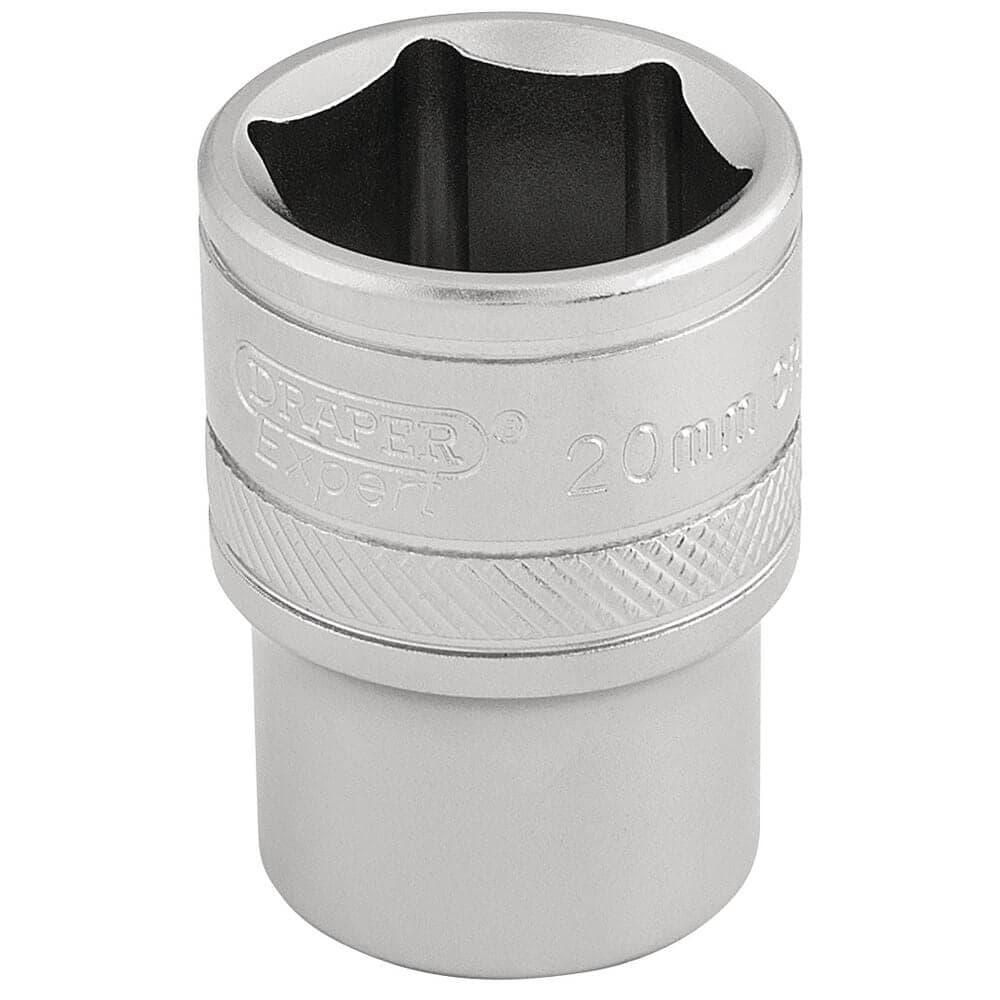 Draper Expert 16610 6 Point Metric Socket 1/2in Sq. Dr. 20Mm each