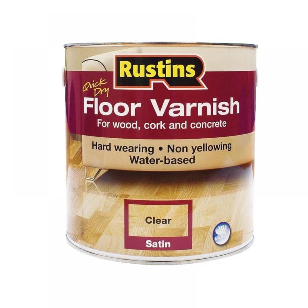 Rustins AFCS1000 Quick Dry Floor Varnish Satin 1 Litre