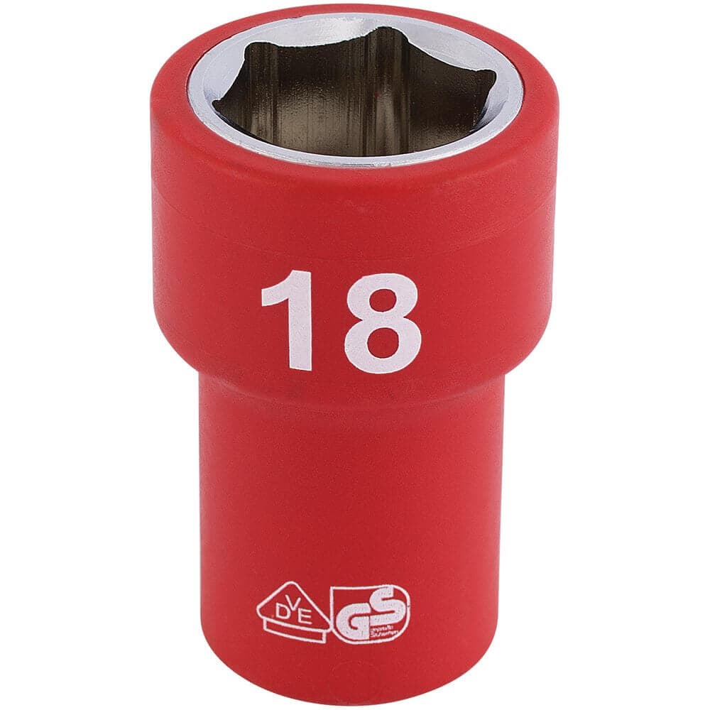 Draper Expert 31724 Fully Insulated Vde Socket 3/8in Sq. Dr. 18Mm each