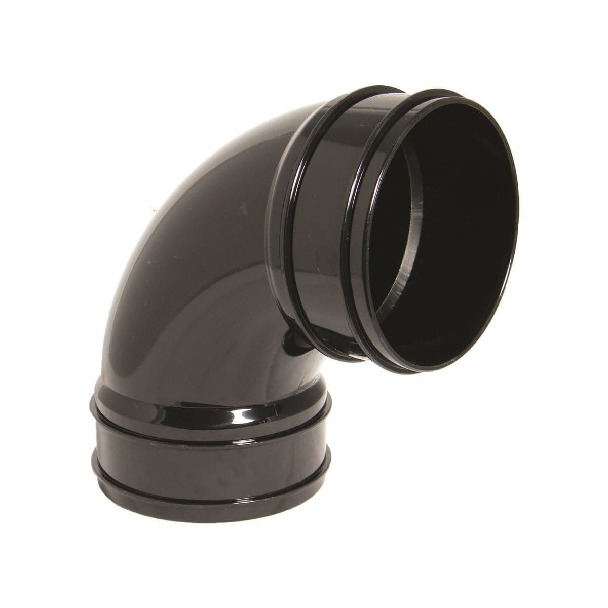 Floplast 110Mm Black 92.5* Bend-Ds SS561B