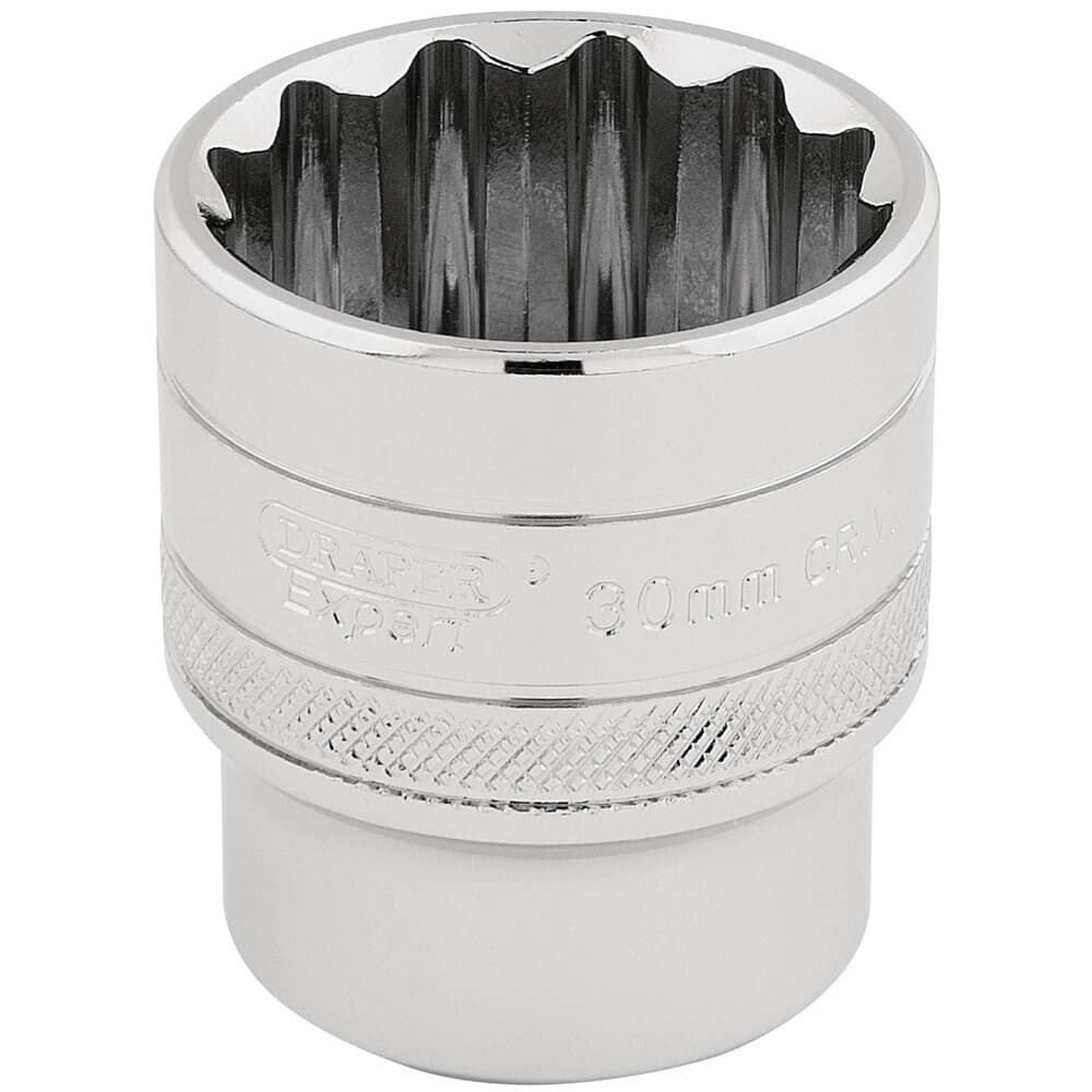 Draper Expert 33586 Hi-Torq® 12 Point Socket 1/2in Sq. Dr. 30Mm each